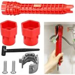 Cl� robinet lavabo, cl�s � molette outil d'installation d'�vier cle serrage robinet pipe outil de r�paration ...