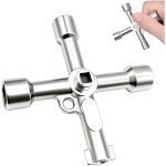 Cl� triangle multifonction 4 voies, cl� � interrupteur crois� universel, pour bo�tes �lectriques, gaz, ...