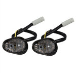 Clignotant led, 1 paire de lampe t�moin led ambre encastr� pour yzf r1 r6 r6s(fum�e)