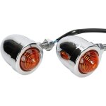Clignotants universal 2x chrome hl moto rouge lamps clignotant voyant
