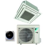 Climatiseur  cassettes entirement plat 12000 btu ffa35a9 r - 32 wi - fi en option avec grille incluse ...