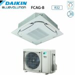 Daikin - climatiseur bluevolution cassette round flow 12000 btu fcag35b + rzag35a r - 32 wi - fi en option ...