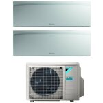 Climatiseur daikin bluevolution dual split rversible srie emura white iii 7 + 7 avec 2mxm40n r - 32 ...