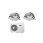 Aux - climatiseur dual split cassette 12 + 12 avec am3 - h24 r - 410 12000 + 12000