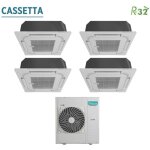 Hisense - climatiseur quadri split cassette 9 + 9 + 9 + 9 avec 5amw125u4rta r - 32 9000 + 9000 + 9000 ...