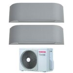 Toshiba - climatiseur rversible dual split haori 10 + 13 (9 + 12) avec ras - 3m26u2avg - e r - 32 wi ...