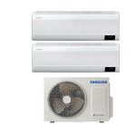 Samsung - climatiseur rversible windfree avant 12000 + 12000 btu series dual split avec aj050txj2kg ...