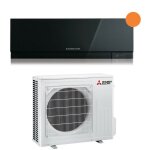 Mitsubishi electric - climatiseur rversible kirigamine zen r - 32 black 18000 btu msz - ef50vgkb black ...