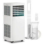 Climatiseur mobile - homcom - 9000btu - refroidissement, d�shumidificateur, ventilateur, mode nuit - ...