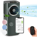 Climatiseur mobile klarstein silencieux 10k btu anthracite a Climatiseur mobile klarstein silencieux 10k btu anthracite a