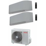 Toshiba - climatiseur dual split rversible haori 10000 + 10000 (9000 + 9000) avec ras - 2m14u2avg - ...