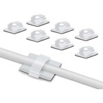 Clips de cble adhsif rglable pour gestion de cble  fibre optique, attache fil et le cordon dans ...