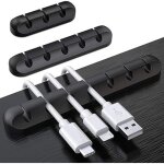 Clips cble organisateur bureau, lot de 3 support de cble, organisateur de cordon, gestion des cables, ...