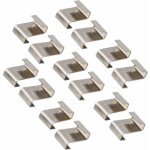 Clips de fil de vitrage de serre, clips de fixation de vitre de verre de serre en acier inoxydable clips ...