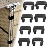 Clips de fixation pour meubles de jardin en rotin osier pinces � meubles plastique pinces � canap� en ...