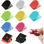 Clips magn�tiques en m�tal pour r�frig�rateur, clips bulldog magn�tiques, pour bureau, maison, tableau ...