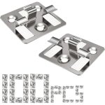 Clips de terrasse - wpc, 100 pi�ces attaches cach�es pour terrasse, acier inox clip de fixation cach�e, ...