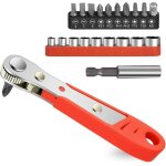 Cliquet tournevis, kit de tournevis magn�tique, mini tournevis d�cal� r�versible � cliquet, outils de ...