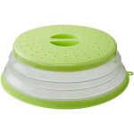 Cloche alimentaire pliable pour micro - ondes - passe au micro - ondes et sert de filtre - 27 cm jaune ...