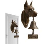 Cloche de d�ner pour ext�rieur - carillon de porte en forme de t�te de