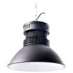 Cloche led industrielle 1500 w noire - blanc froid (3000 - 6500 k) luminaire industriel professionnel ...