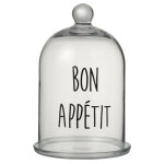 Cloche verre bon app�tit 19x31cm
