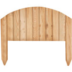 Cloture arque'e vampire en bois de pin impre'gne' cloture de jardin 55x47 cm