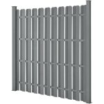 Helloshop26 - clture de jardin brise vent brise vue bois composite (wpc) 185 x 193 cm gris