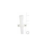 Cloture&jardin - colliers doubles de fixation poteaux ronds blanc - lot de 6 - jarditop