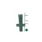 Cloture&jardin - colliers doubles de fixation poteaux ronds vert - lot de 6 - jarditop