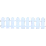 Cl�ture de jardin d�corative en plastique blanc pour bordures de pelouse et massifs de fleurs, 50x13 ...