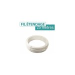 Cloture&jardin - fil d'étendage plastifié blanc - diamètre 2 mm, longueur 25 m Cloture&jardin - fil d'étendage plastifié blanc - diamètre 2 mm, longueur 25 m
