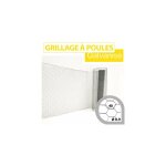 Cloture&jardin - grillage triple torsion galvanis - maille hexa 40mm - longueur 5m - 1 mtre