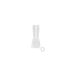 Cloture&jardin - platine pour poteau carré de portillon jardin barreaudé ou premium blanc Cloture&jardin - platine pour poteau carré de portillon jardin barreaudé ou premium blanc