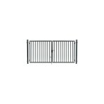 Cloture&jardin - portail barreaud� gris jardiplus - largeur 3m - 1 m�tre
