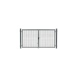 Cloture&jardin - portail grillagé gris jardimalin - largeur 4m - 1 mètre Cloture&jardin - portail grillagé gris jardimalin - largeur 4m - 1 mètre