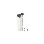 Cloture&jardin - poteau  encoches blanc - jardimalin - 2, 27 mtres
