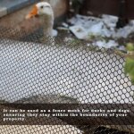 Cl�ture en maille plastique noir, 5 m x 40 cm, filet polyvalent pour protection des arbres, barri�re ...