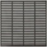 Vidaxl ? cl�ture � persiennes wpc 180x180 cm noir ? r�sistante � la pourriture et rouille ? lattes pour ...