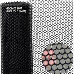 Cl�ture en plastique de 10 m pour chats, chiens, elevage de volaille, jardin, balcon, grillage plastique ...