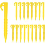 Clous tente plastique, 20 pi�ces piquets de tente spirale, 14. 5 cm piquets de tente en plastique, piquets ...