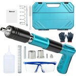 Cloueur beton, pistolet � clous manuel, outil de fixation murale � 5 vitesses, cloueuse pneumatique silencieus ...