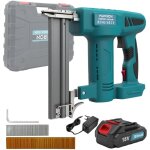 Cloueuse sans fil compatible avec batterie 18 v, cloueuse / agrafeuse 2 en 1 avec 1000 clous pour le ...