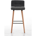 Clp - rglez 2 tabourets hauts avec dos en tissu chaises de cuisine matelasses diffrentes couleurs ...