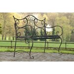 Banc de jardin au style antique tara en fer forg bronze