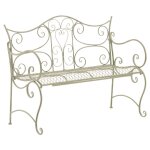 Banc de jardin au style antique tara en fer forg vert antique
