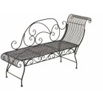 Banc de jardin en m�tal en bronze en m�tal