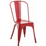 Clp - chaise de design industrielle saclable en m�tal avec un dossier de diff�rentes couleurs colore ...