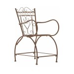 Clp - chaise de jardin robuste avec design arrondi dans diffrentes couleurs colore : antique brun