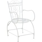 Clp - chaise de jardin robuste avec design arrondi dans diffrentes couleurs colore : blanc